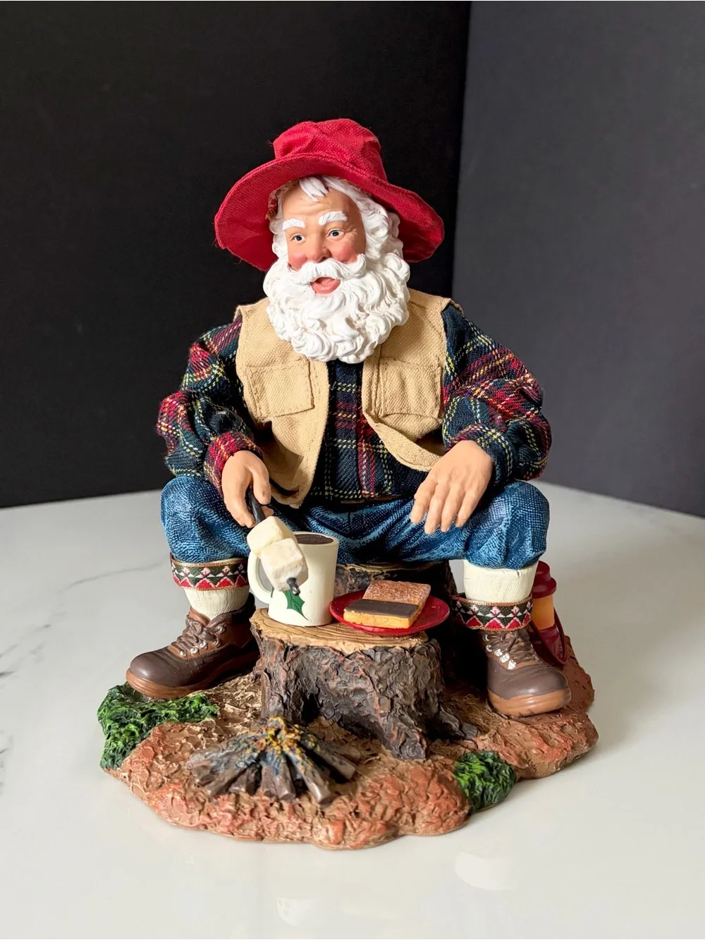 S'more Campfire Santa - Possible Dreams Clothtique by Dept. 56
